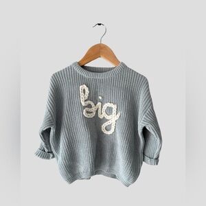 Hand-embroidered knit sweater